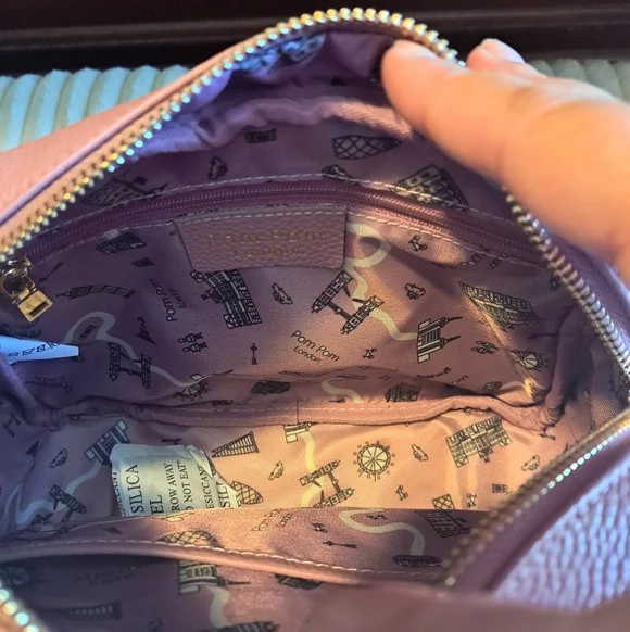 Pom Pom London Original Plus In Pink With Pink Suede On The Front NWOT - Picture 5 of 8